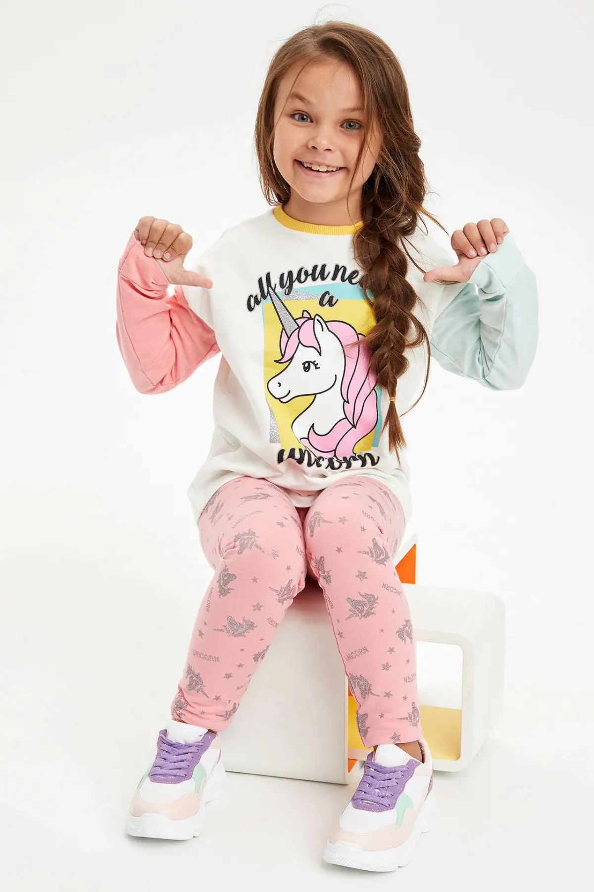 DeFacto для девочек пот Shirt-L1487A619AU | Мать и ребенок