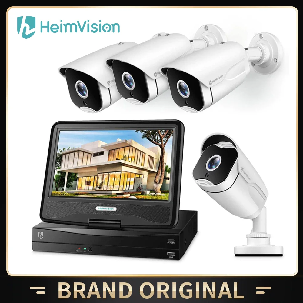 

Система видеонаблюдения HeimVision HM541, 5 Мп, POE, 8-канальный сетевой видеорегистратор, наружная/Внутренняя камера s с 10-дюймовым ЖК-монитором