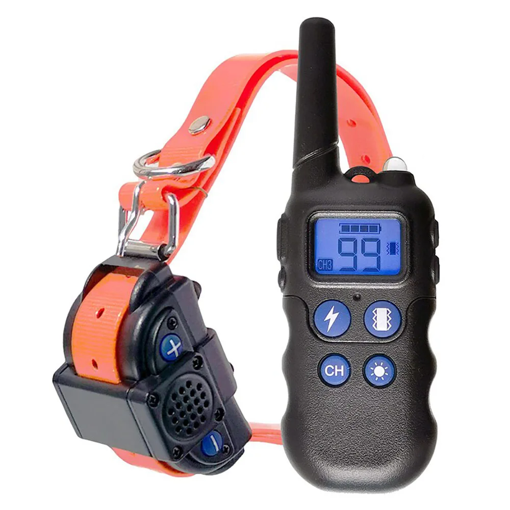 

2000M Walkie-Talkie Rechargeable Dog Shock Collar Modes Beep Vibration Shock Waterproof Training Collar