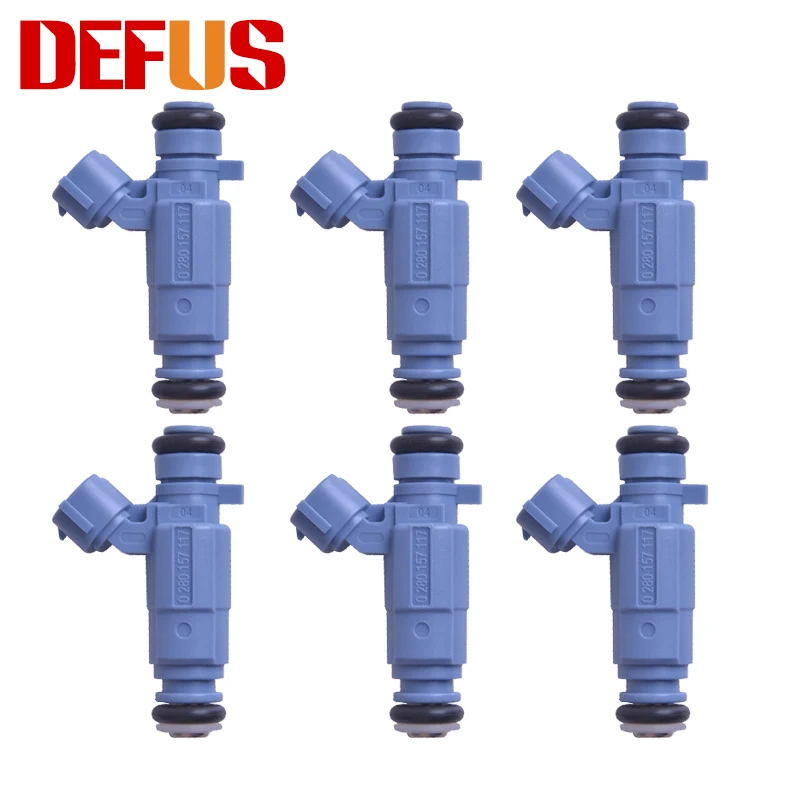 

DEFUS 6X 0280157117 Fuel Injector For NISSAN Sentra 2.0L 16v Flex 09-13 0 280 157 117 16600ZJ80A 0280157113 0 280 157 113 Nozzle