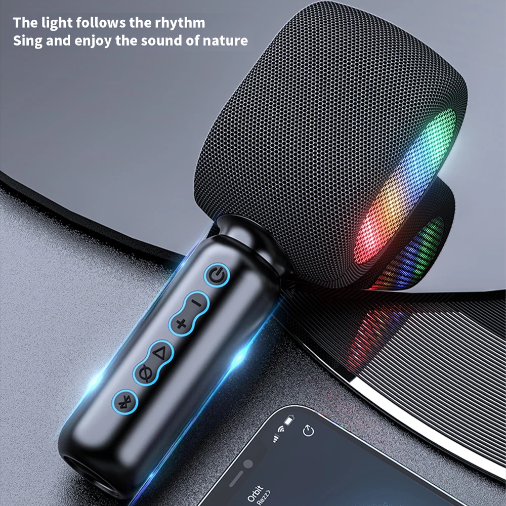 Беспроводной караоке-микрофон KOMODO Bluetooth портативный динамик домашний KTV-плеер со