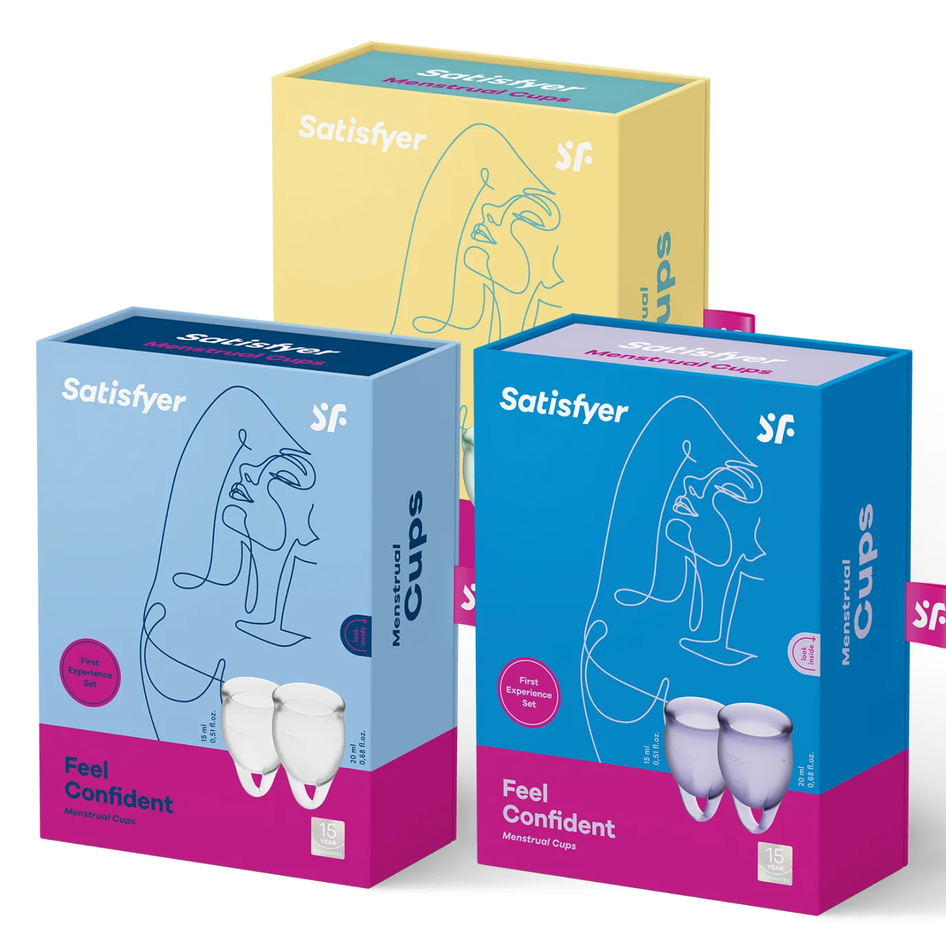 Set of menstrual bowls satisfier feel confident cup | Menstrual Cup