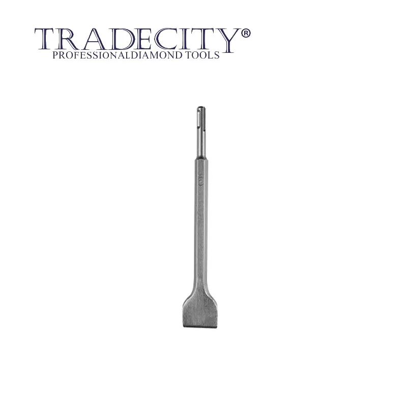 Резец-лезвие SDS Plus Flat Pico SDS-plus Tradecity для электрического перфоратора с пикой, пазом, резцом и зубцом для сверления бетонных кирпичных стен DIstar.
