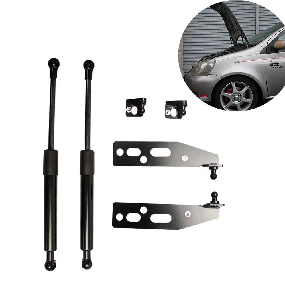 Для Toyota Yaris, echo Vitz 1999-2005 шрифт капота изменить газовые стойки подъем поддержка Амортизатор аксессуары для амортизаторов
