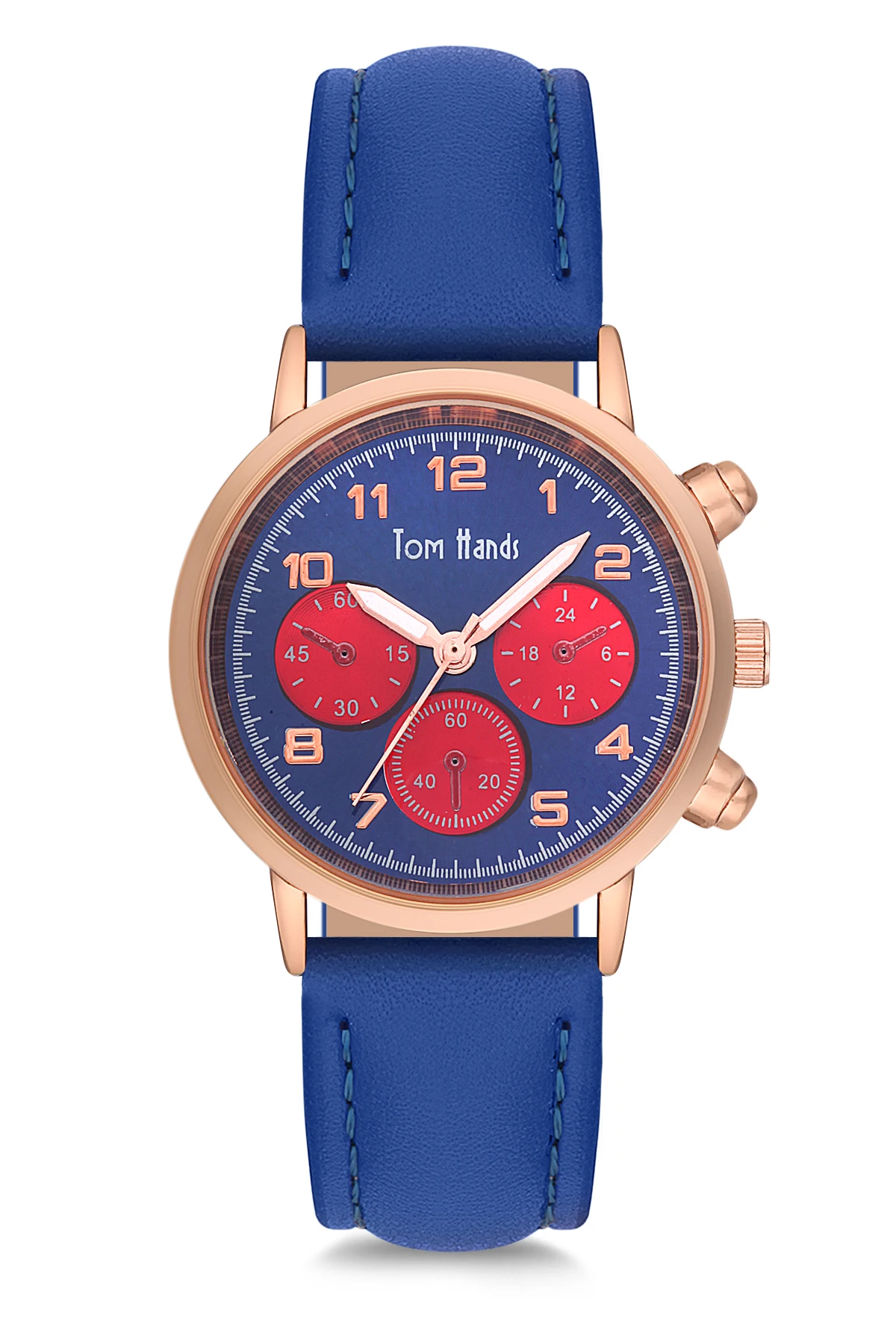 

2020 top Brand Luxury Fashion Women 'S Navy Blue Leather Quartz Wristwatches Clock THST1-T0620-KD772 Tom & Hands