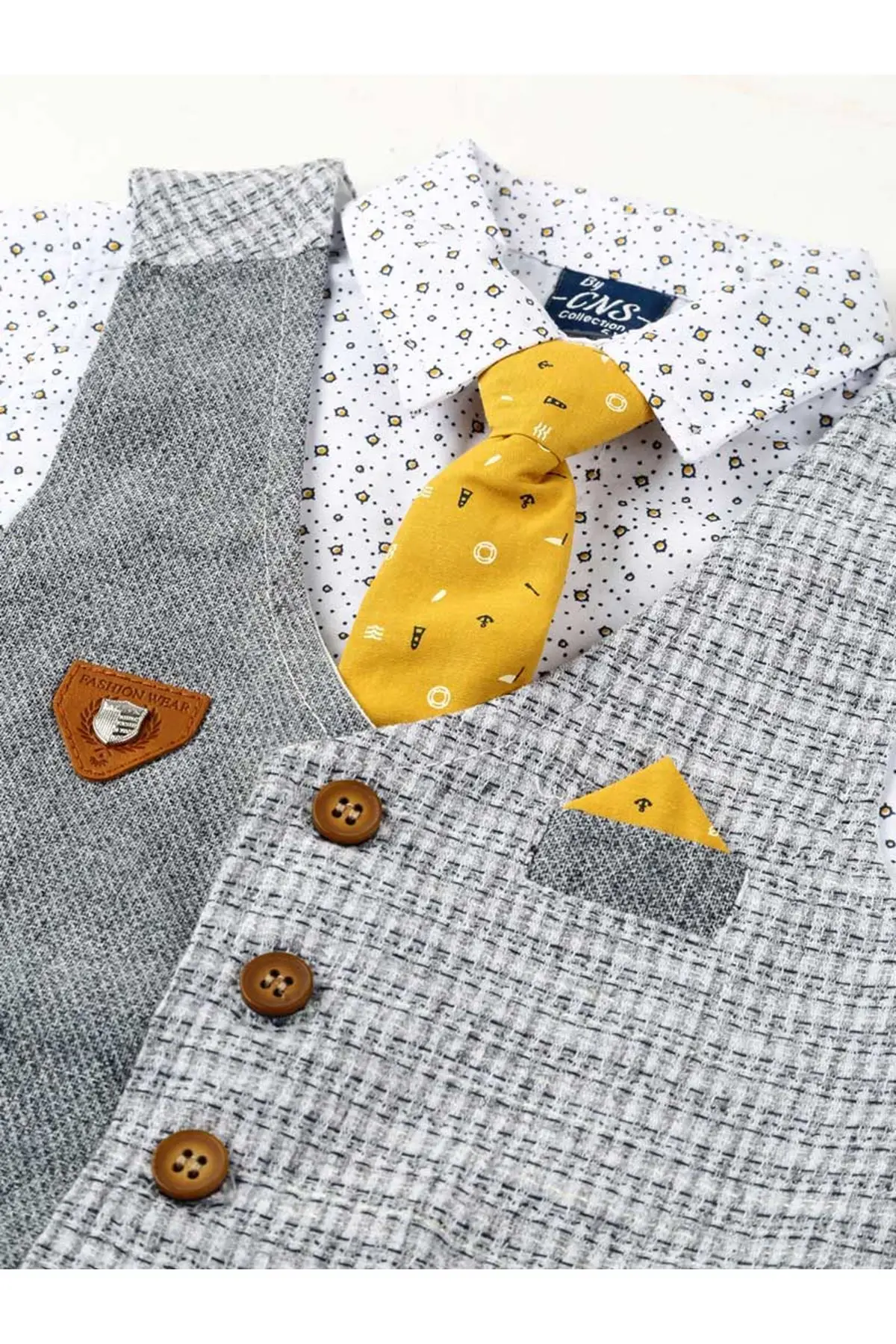 Модный комплект одежды серые мужские костюмы джентльменский свадебный жилет