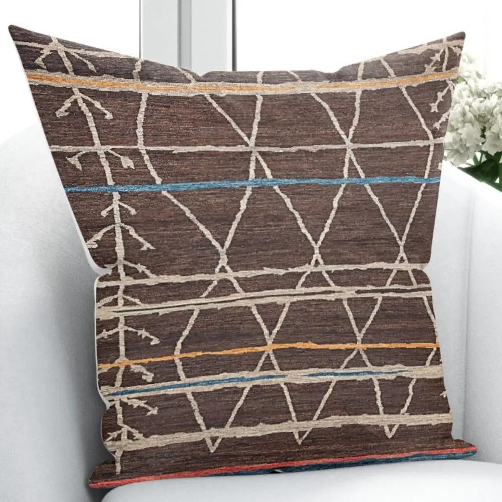 Еще коричневый крем синий турецкий Аутентичные Винтаж 3D принт Гостиная Спальня