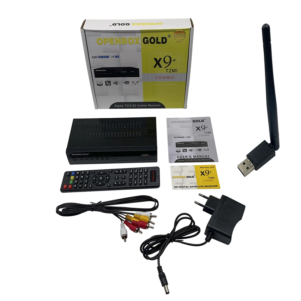 DVB T2 S2 комбинированный цифровой Full HD Openbox Золотой спутниковый ТВ-приемник