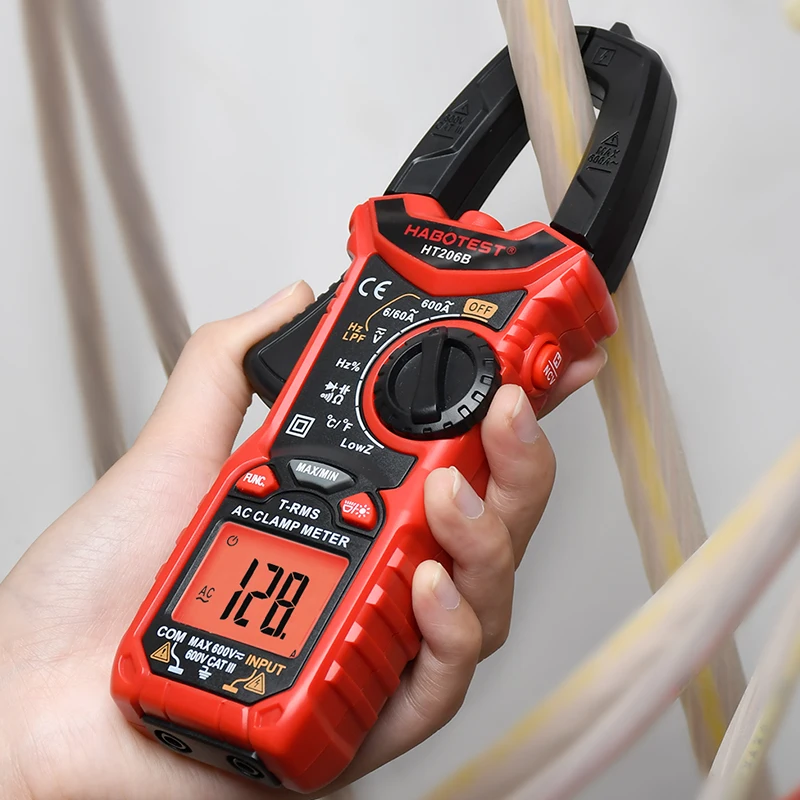 Профессиональный зажим-мультиметр TRMS Diode LPF мультиметр 600 А плоскогубцы амперметр