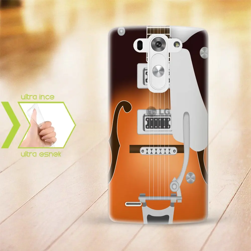 

Personalized LG G3 Slim Clear Silicone Phone Cover (Guitar Temal-3)