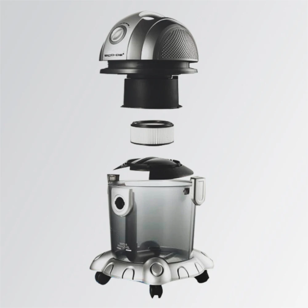 Твердый и жидкий пылесос ECODE воздуходувка для влажной сухой уборки 1500 Вт 15 л