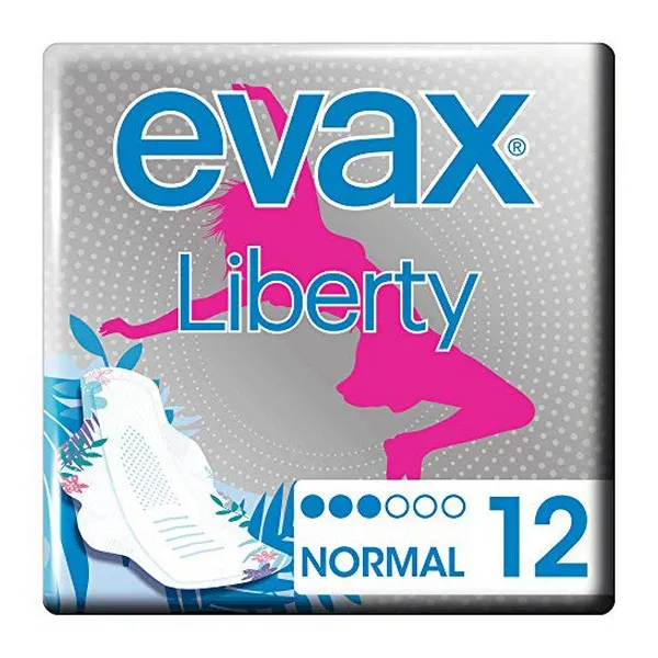 Обычные гигиенические прокладки с крыльями Liberty Evax (12 uds)| |