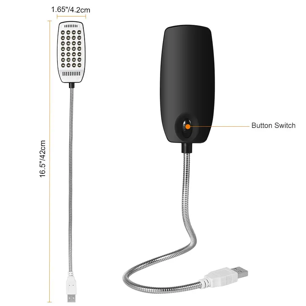 Гибкая USB-лампа для чтения GLE 2 Вт 28 светодисветодиодный Дов | Лампы и освещение