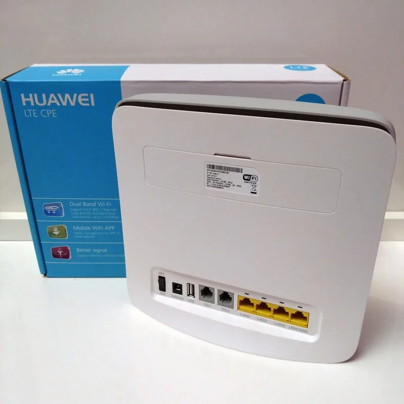 Прошитый 300мбит/с WIFI роутер модем Huawei e5186s-22a 3G 4G LTE с сим слотом интернет станция RJ11