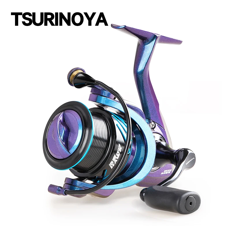 

TSURINOYA Shallow Spool Long Casting Spinning Reel HAWK 200S 2500S 3000S 5.2:1 7kg Drag Power Profession Line Reel