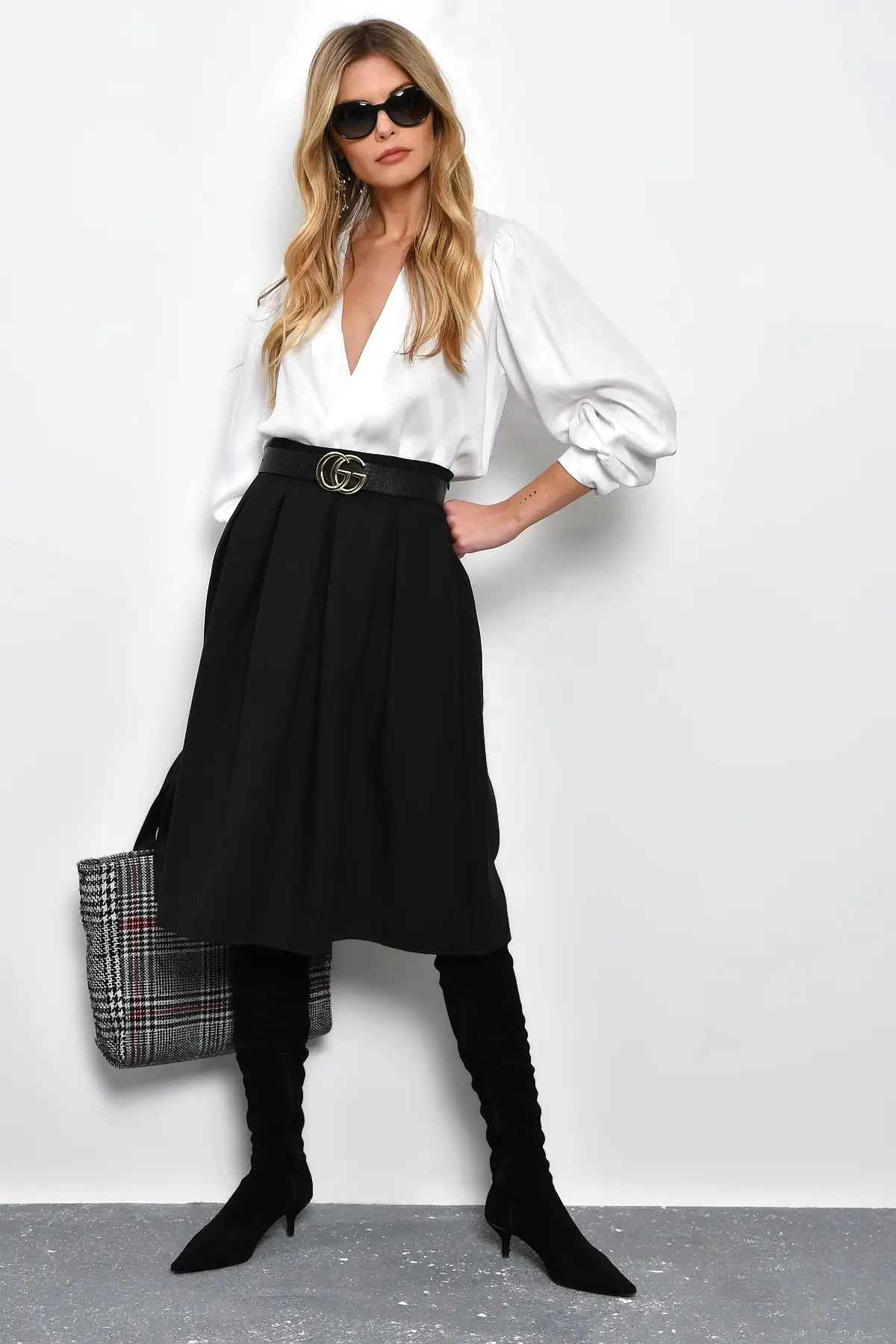 Крутая и сексуальная женская плиссированная юбка KN25 | Женская одежда