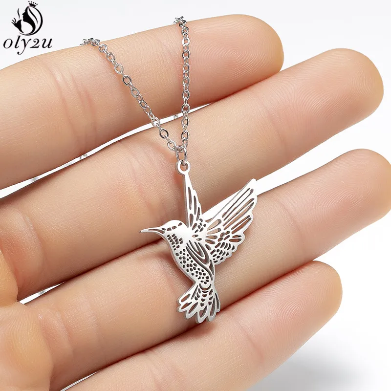 Цепочки из нержавеющей стали для женщин бижутерия Женская милая подвеска с