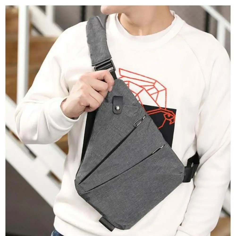 Lederax, сумка-мессенджер с защитой от кражи для правой руки, сумка через плечо, сумка на ремне, нагрудная сумка