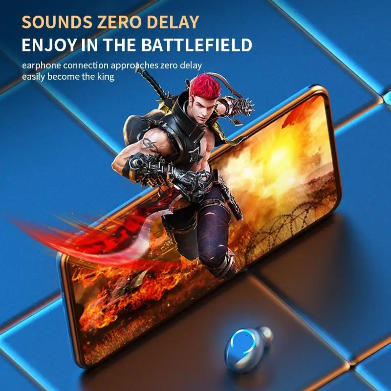 Беспроводные Bluetooth наушники True 2200 мАч Hi Fi стереонаушники с тяжелыми басами