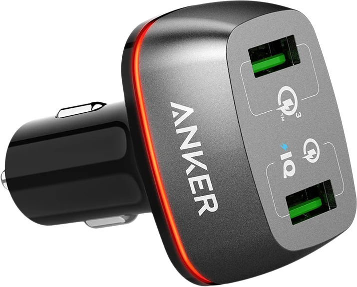 Автомобильное зарядное устройство Anker PowerDrive+ 2 Offline Packaging V3 A2224H11 (Black) | Электроника