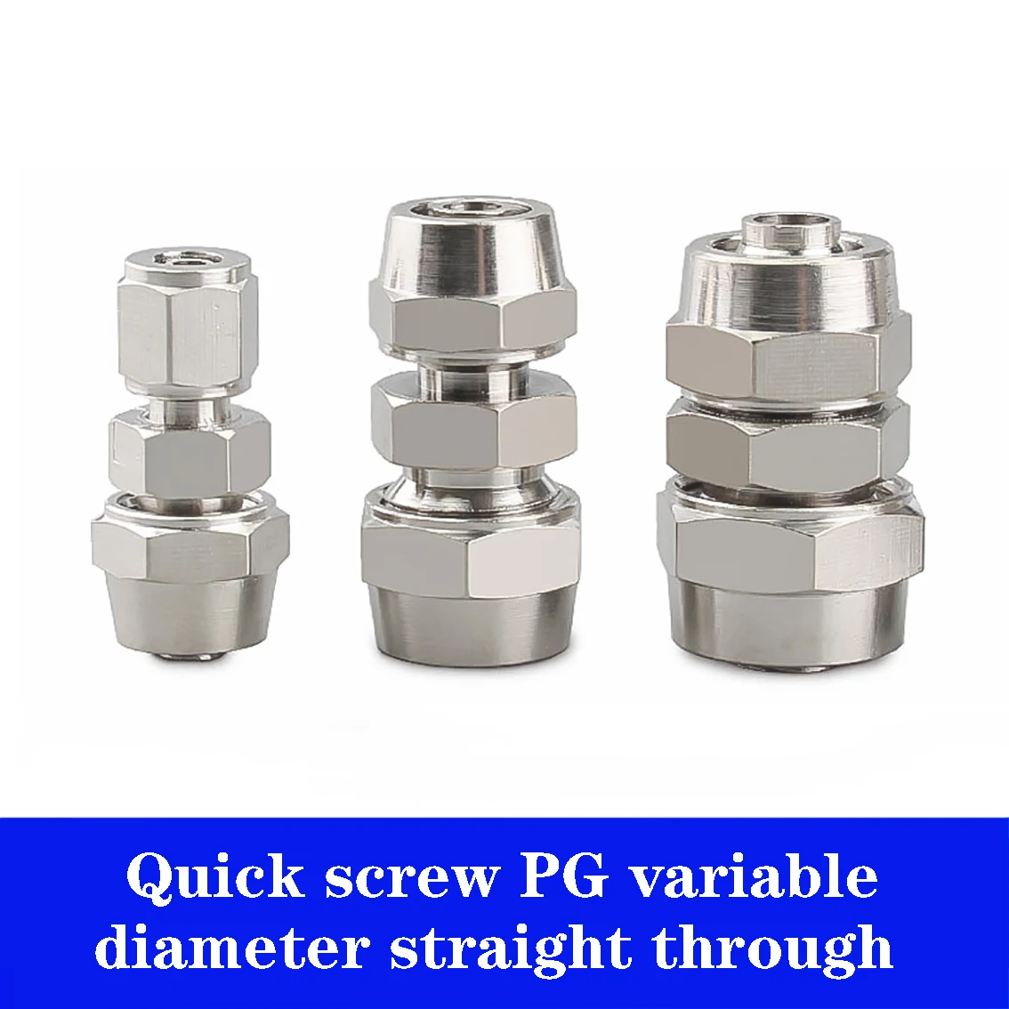 

1Pcs Copper Plated Nickel 6, 8, 10,12mm Pneumatic Hose Quick Connector PG Air Quick Connector For Hose OD Fast Joint Connection