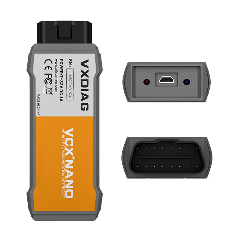 2022 VXDIAG OBD2 Car Professional Diagnostic Tools VCX NANO 2014D Dice Scanner Original Multi-Language Free Shipping |