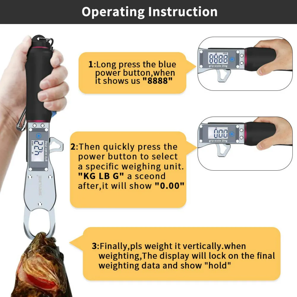 SANLIKE рыболовные Весы устойчивый к коррозии алюминиевый сплав рыба Гриппер