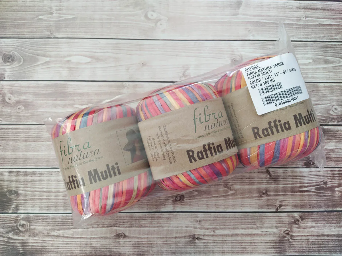 Пряжа Raffia Multi Раффия Мульти пряжа рафия раффия нитки для вязания вискоза 100% 35 гр 80