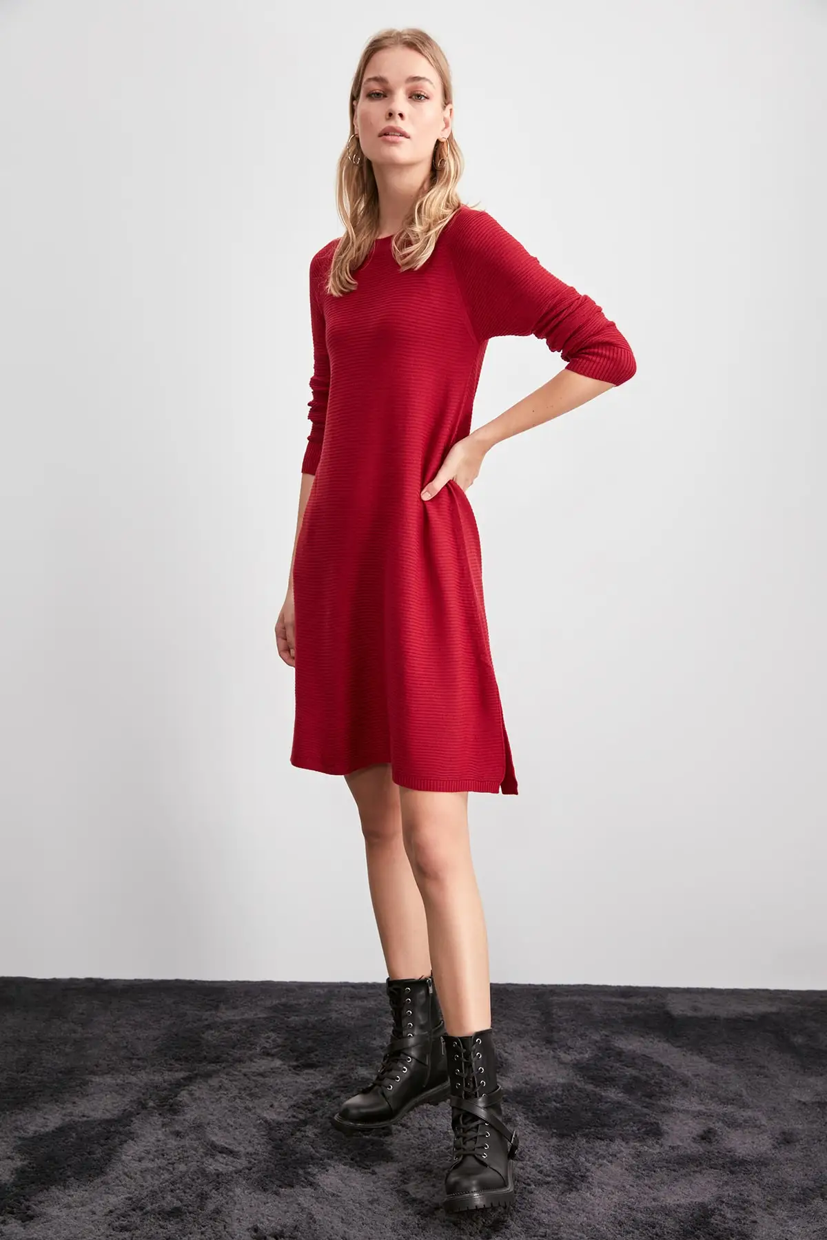 Trendyol свитер в рубчик TWOAW20KZ1435| |