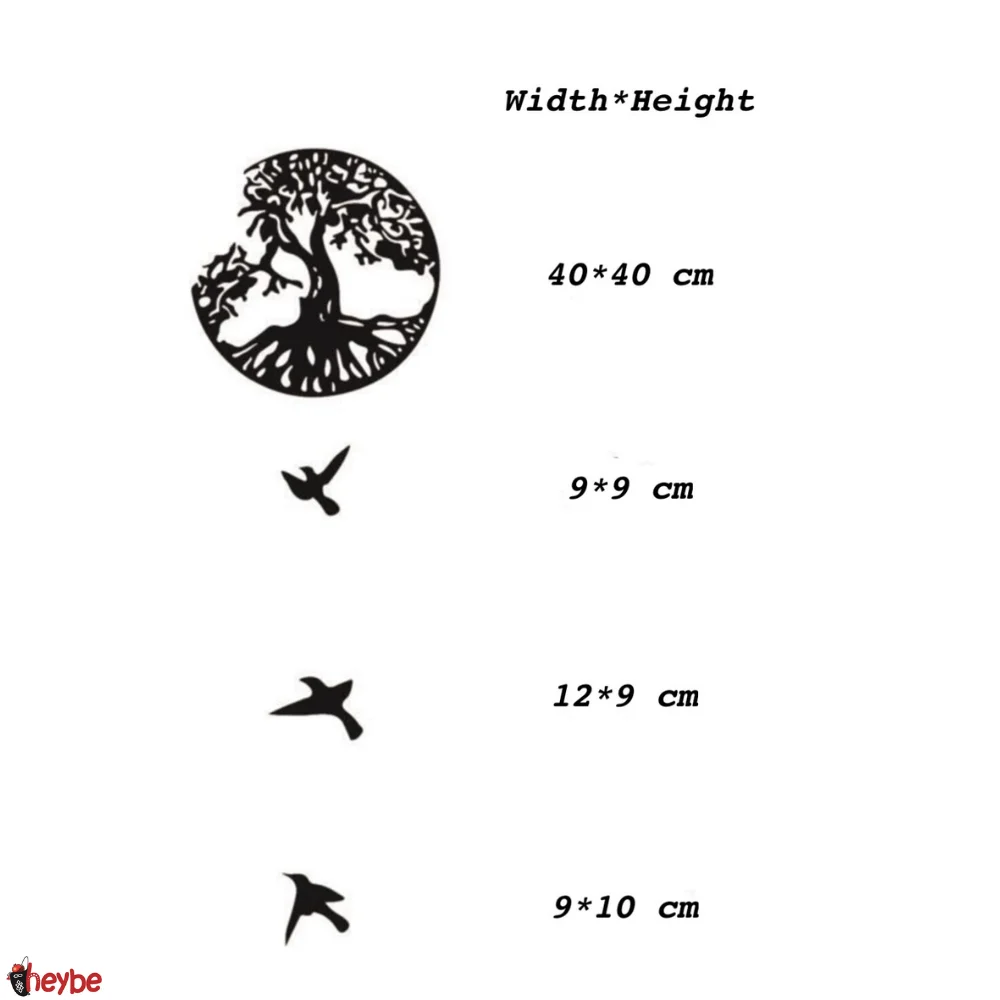 

Tree of Life and Birds Wood Wall Decor Painting Nature Living Room Bedroom Home Office Decoration Style New Fashion Trend Art Design Luxury Modern Creative Stylish Quality Gift Souvenirs Black Color