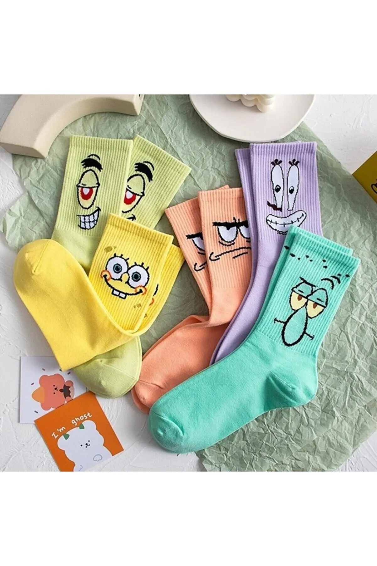 Unisex Patterned College Socks 5 Pack (extra Soft)
