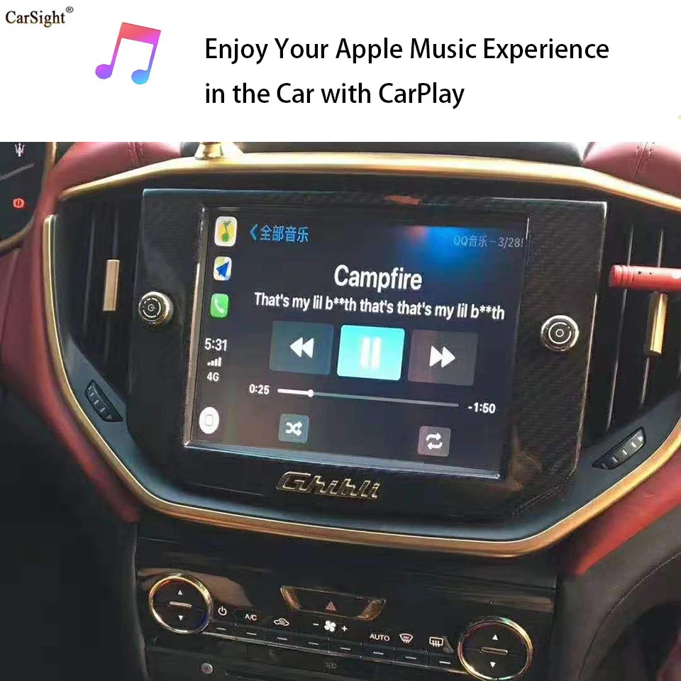 Apple / Android CarPlay для Maserati ghiдоступ Quattroporte сенсорный экран Заводская мультимедийная