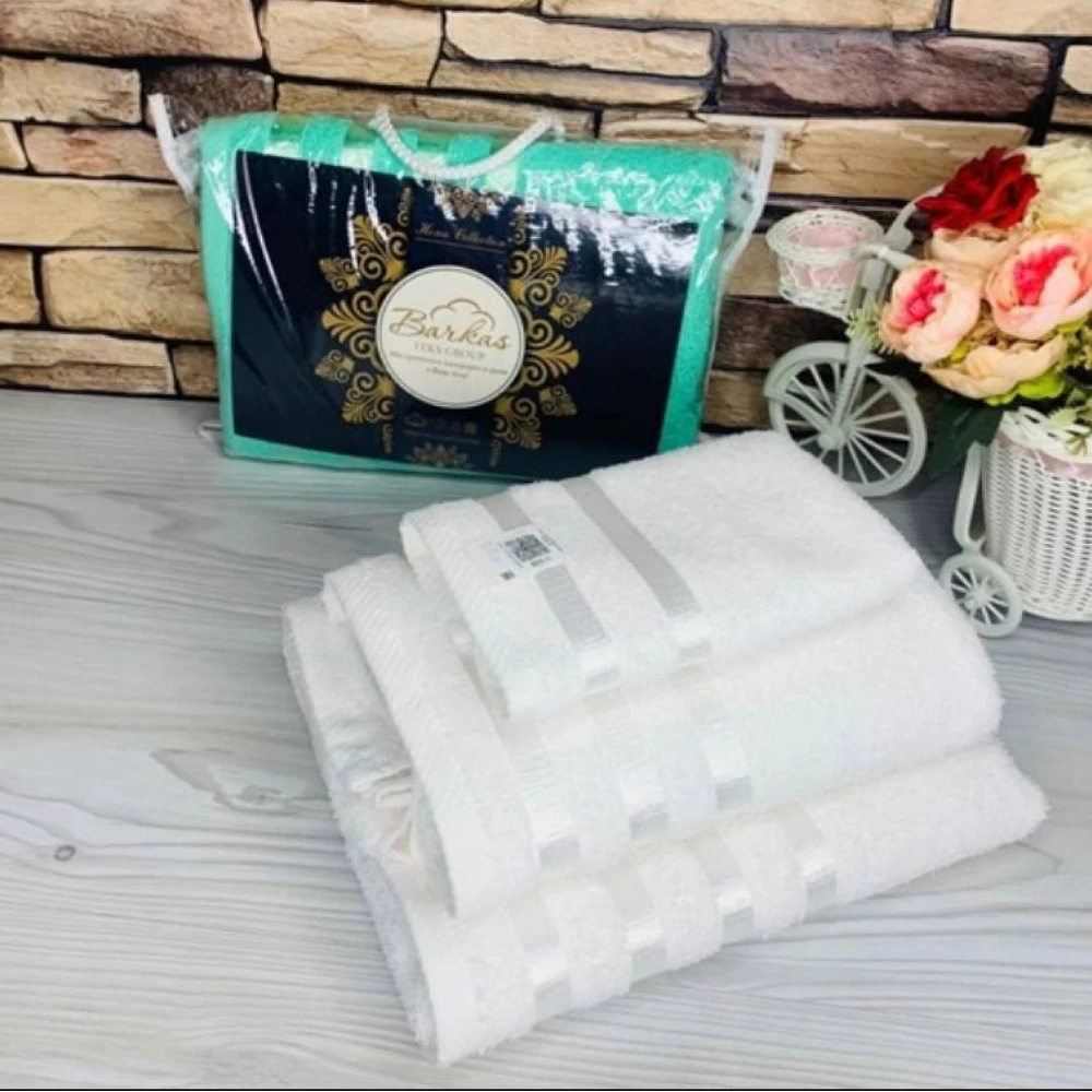 Set of towels 3 PCs. Bath towel kitchen terry set cotton 100% Towel Large bath Kitchen Terry Microfiber for microfiber | Дом и сад