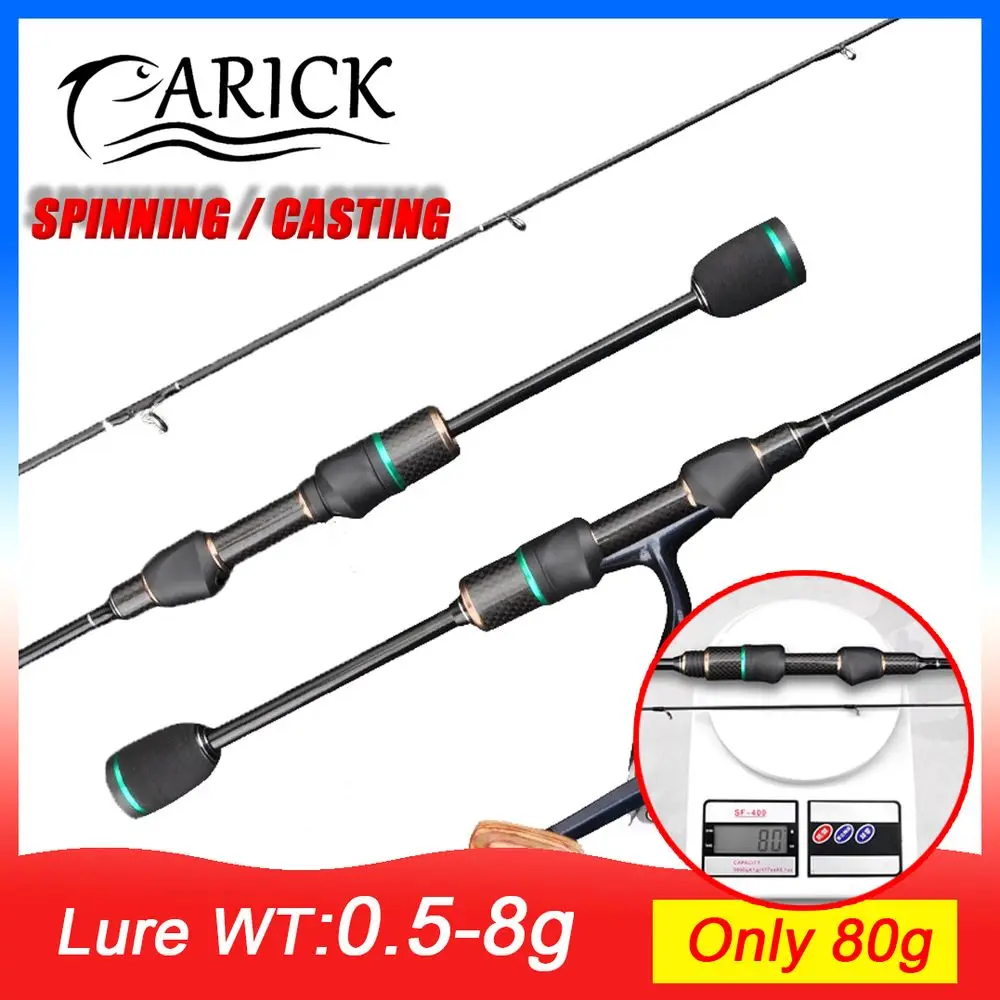

Ultralight 80g Fishing Rod UL Soft Spinning/Casting Horse Mouth Trout Carbon Fishing Reels Lure Sea Throwing Fly Rod Tackle