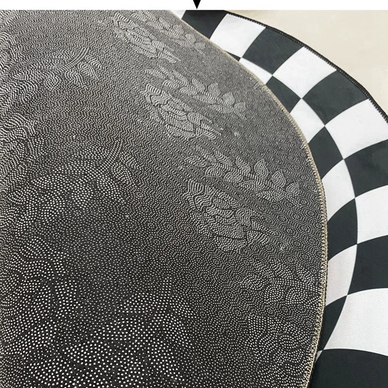 Коврики для спальни черные белые в клетку с 3D вихревым изображением иллюзии