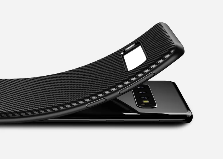 Чехол под карбон на Samsung Galaxy S10 ультра тонкий серии Fit от Caseport | Мобильные телефоны