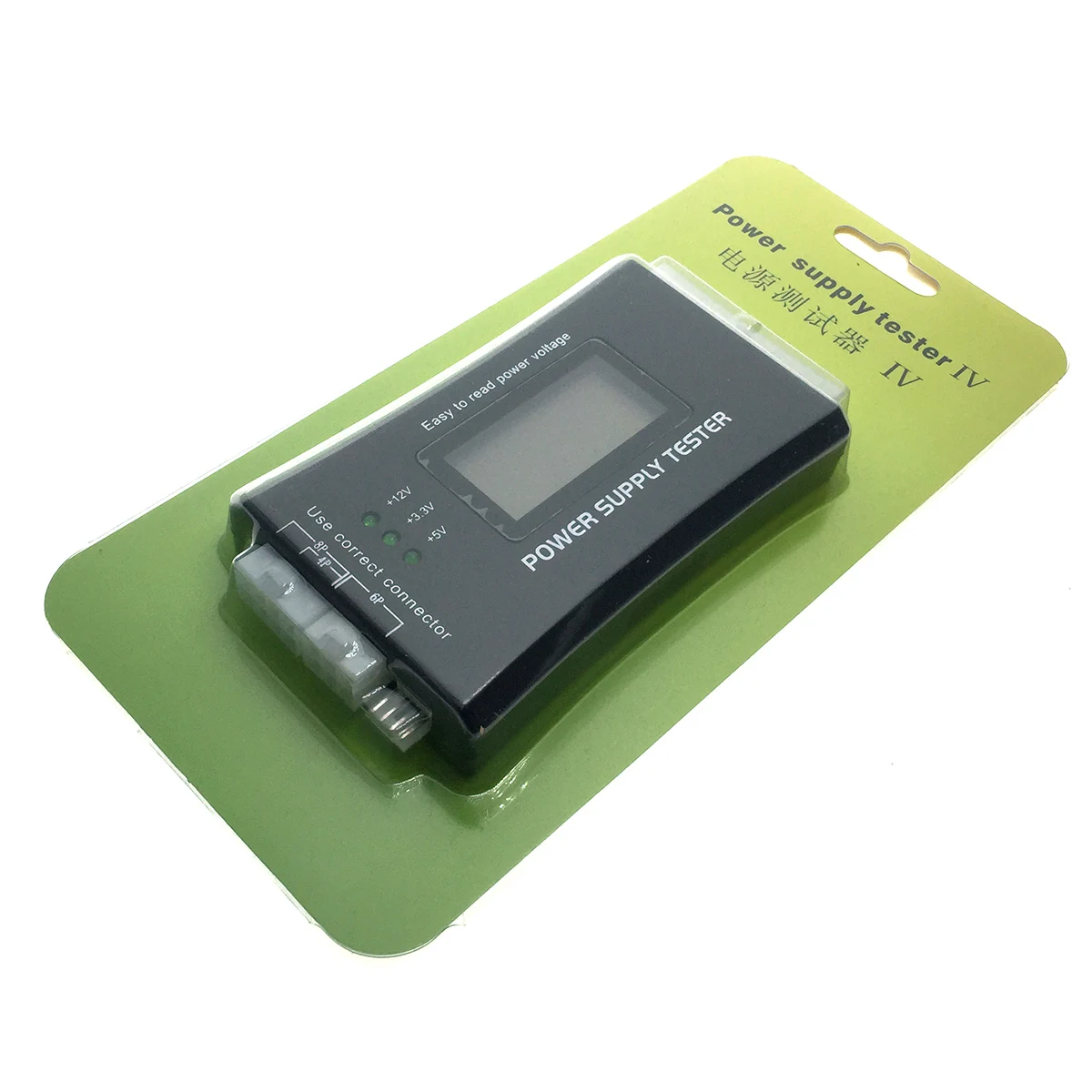 Тестер Espada E RPV7 с цифровой индикацией для блоков питания ATX Power supply tester (20/24pin 6pin 8pin