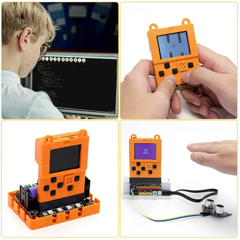 Elecrow Kittenbot Meowbit программируемые игровые консоли для Microsoft Makecode Board с цветным