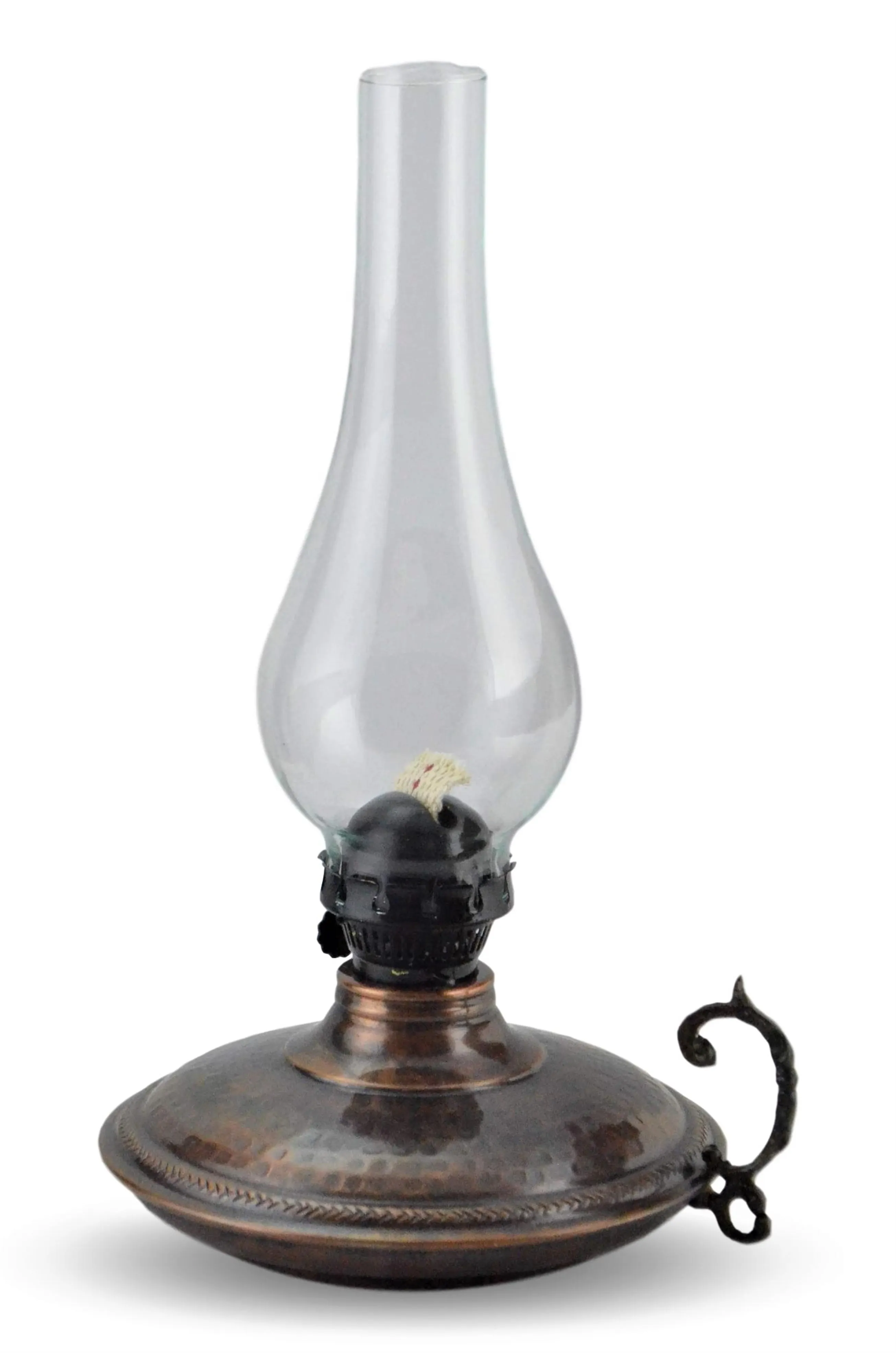 Miray Tumbled Flat Copper Gas Lamp