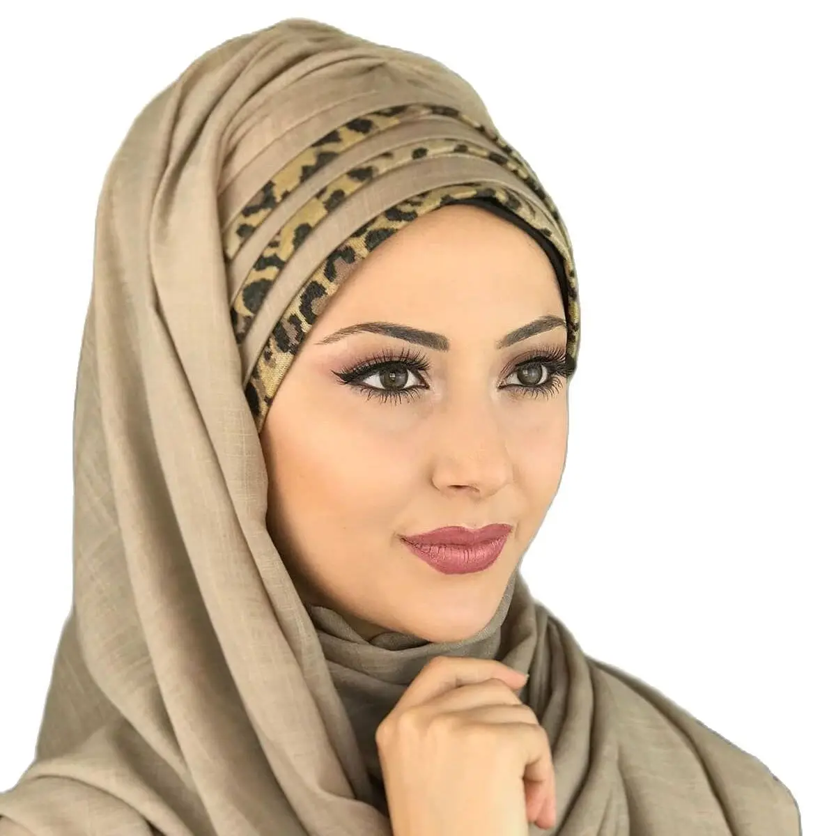 

Islamic Fashion Muslim Women Hijab 2021 Trend Single Size Bathing Cap Beret Ready Shawl Scarf Buckle Hat Milky Coffee Practical Shawl