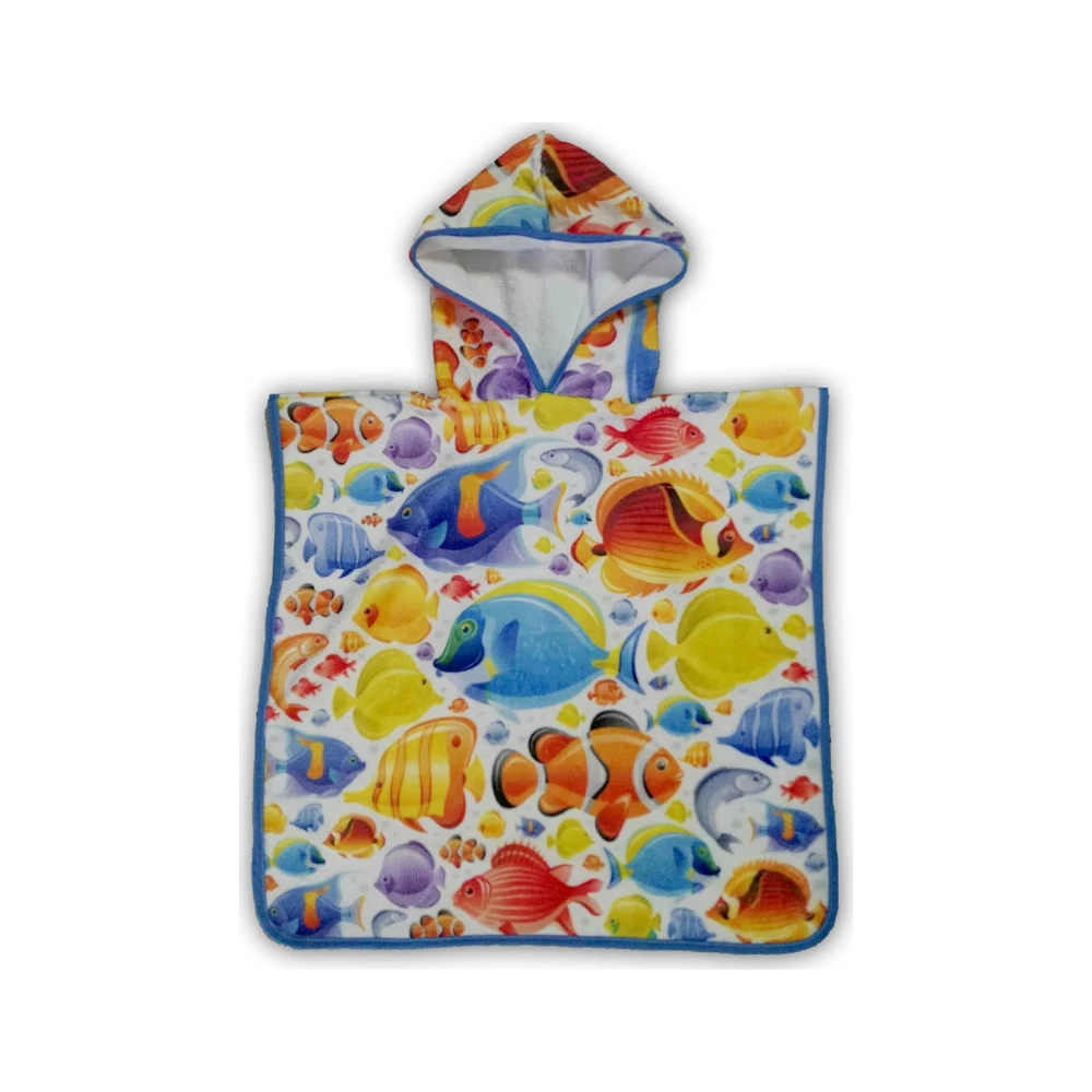 

Child Washing Bath Pool Sea Beach Towel Drying Poncho Toddle Baby Cotton Mother Care Products Girls And Boys 1-6 Year