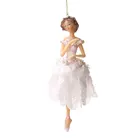 Ёлочное украшение игрушка  Балерина Хрустальный дворец, Сон в летнюю ночь,белыйзолотой, ,Новый год 2022