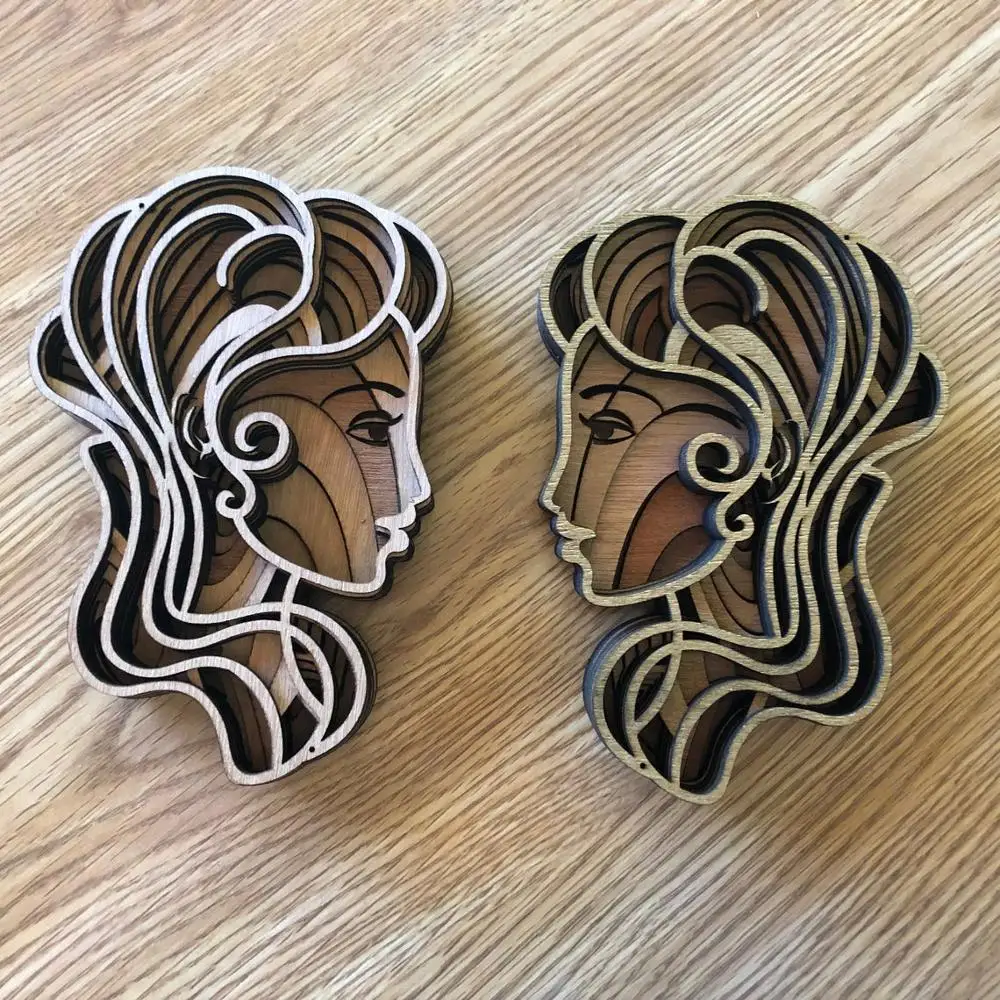 Файлы шаблонов для лазерной резки Многослойные знаки зодиака Мандала Знак