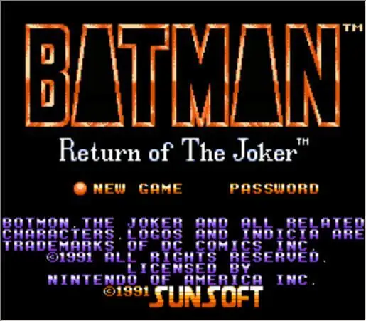 

B@tm@n Return of The Joker Game Cartridge for NES/FC Console