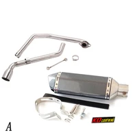 escape motorcycle exhaust front link pipe and 51mm muffler stainless steel exhaust system for yamaha fzs150 all years