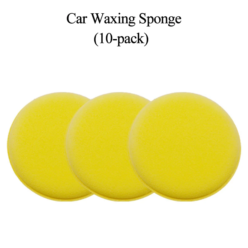 

10Pcs Car Waxing Sponge Round Pressed Edge Sponge Cleaning Waxing Beauty Polishing Sponge Car Cleaning Supplies