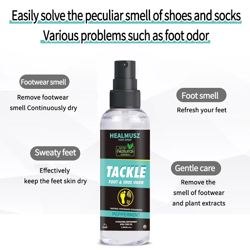 Антибактериальный спрей с запахом для ног средство против зуда и запаха пота