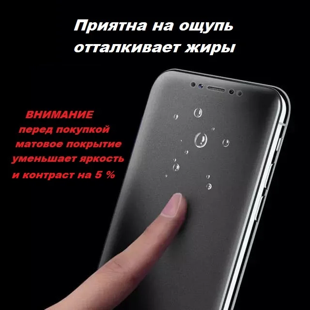 Защитная Гидрогелевая пленка ZTE A5 2019 V8Q L7A V7 Plus V Ultra V8Pro Axon 7Mini Lite Z Max Z982