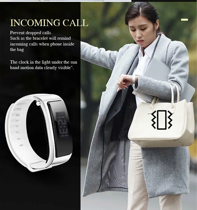 Смарт часы EasyAcc со светодиодным кольцом для мужчин и женщин умные с Bluetooth версии 4 1