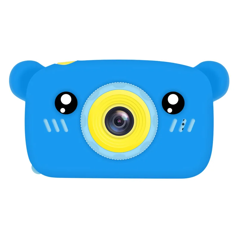 Blue bear Детская мини-камера для фотосъемки, детская камера 1080 P, цифровая проекционная видеокамера для обучения - Цвет: Blue bear